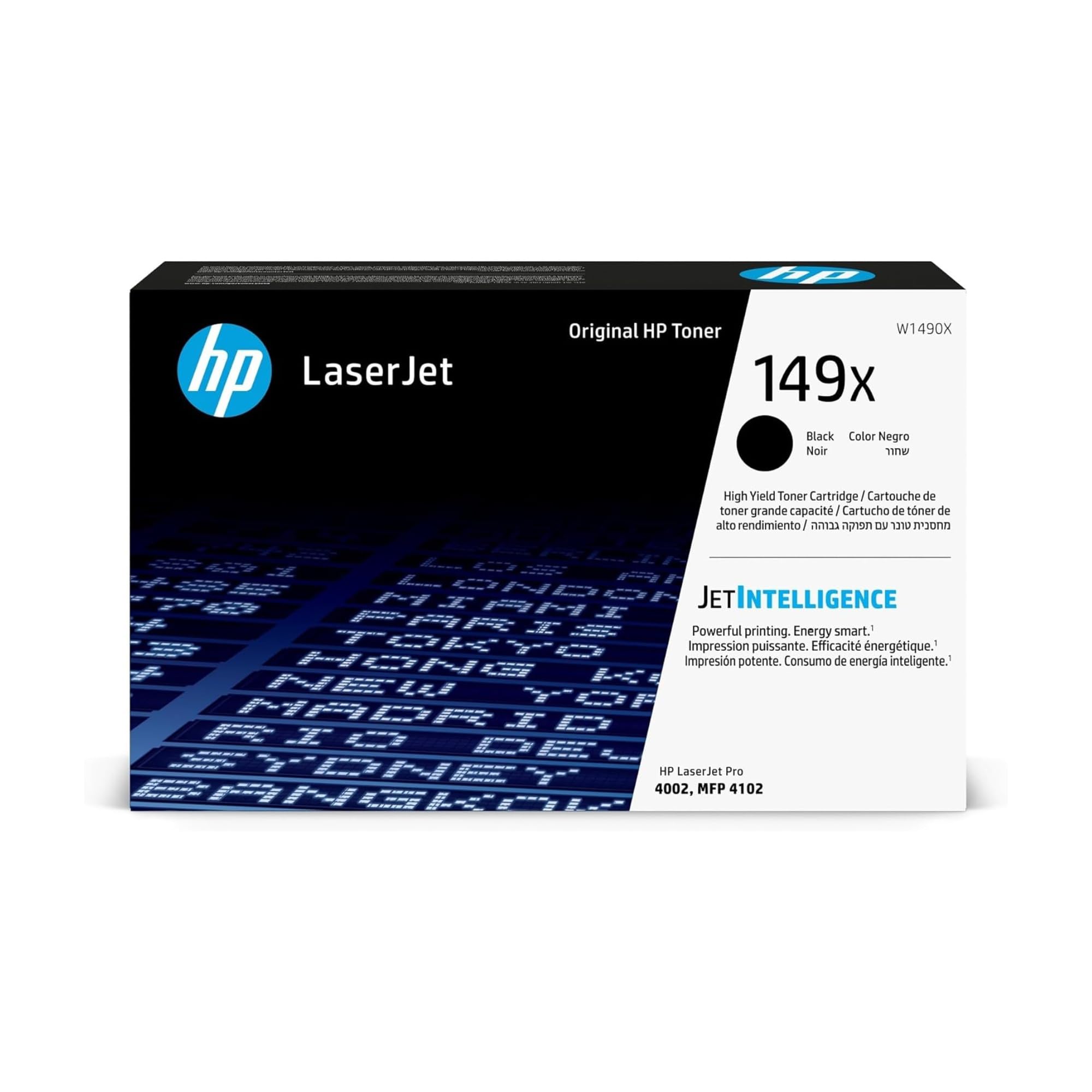HP 149X W1490X, Cartuccia Toner Originale 9500 Pagine, Compatibile con le Stampanti LaserJet Pro 4002, MFP 4102, Nero