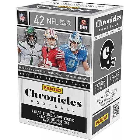 2022 Panini Chronicles NFL Football Trading Cards Blaster Box