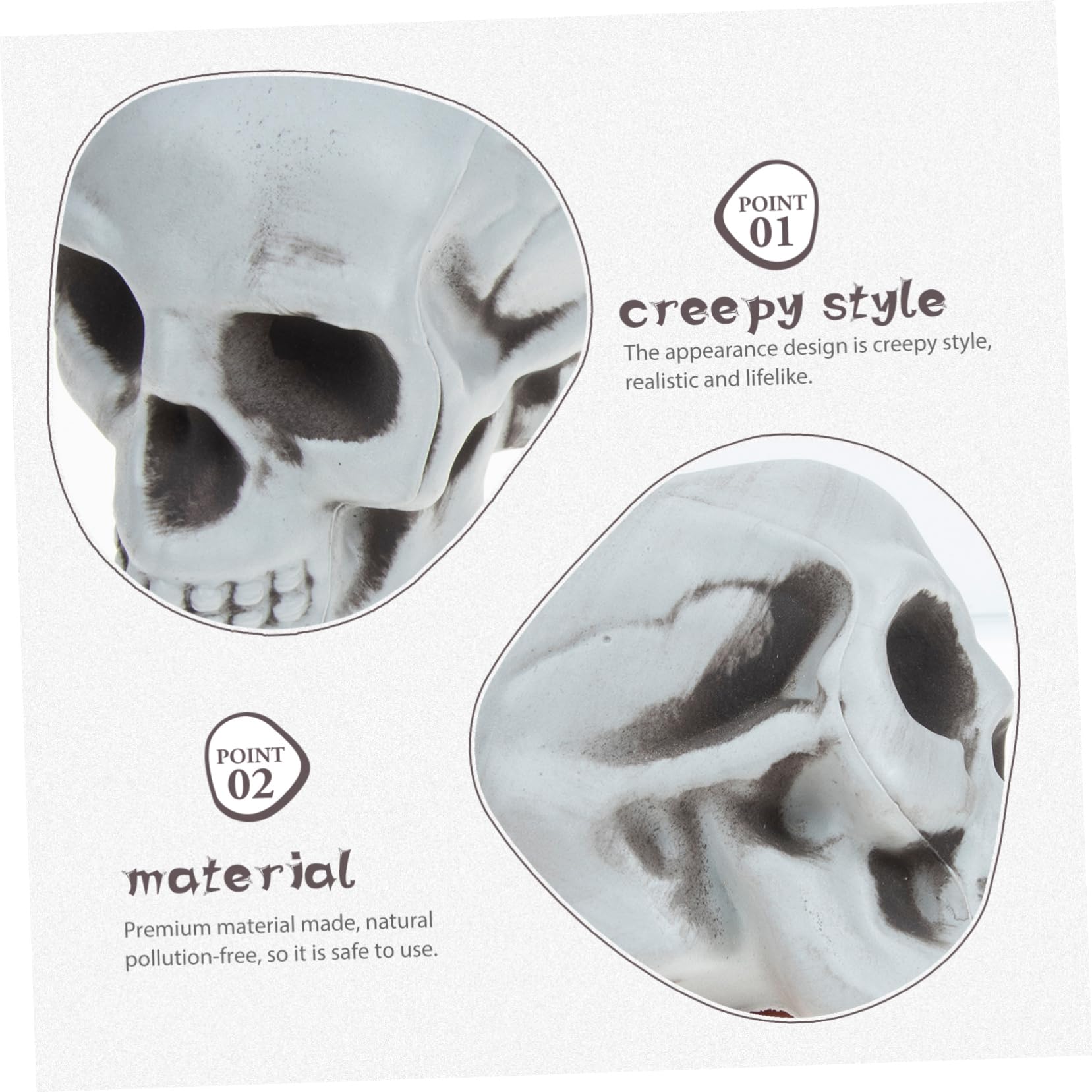 TOPBATHY 16 Pz scheletro di halloween regalini halloween decorazioni halloween giocattoli di halloween ornamento del cranio di Halloween giocattolo oggetti di scena del cranio spaventosi