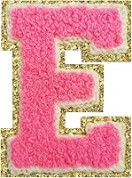 Vista 71 de SPRT - Parches de letras de chenilla universitaria con purpurina, parche de letras blancas para planchar con letras del alfabeto para disfraz