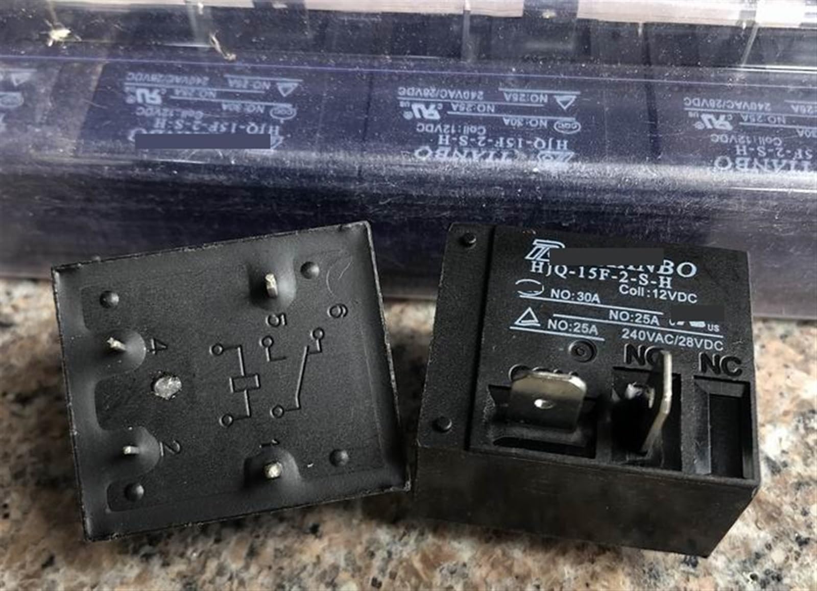 WouND HJQ-15F-2-S-H 12VDC HJQ-15FM-2-S-H 24VDC (T91-1A-12V/24V-30A/40A) Relay 4pins 1Pcs (Size : HJQ-15F-2-S-H 12VDC)