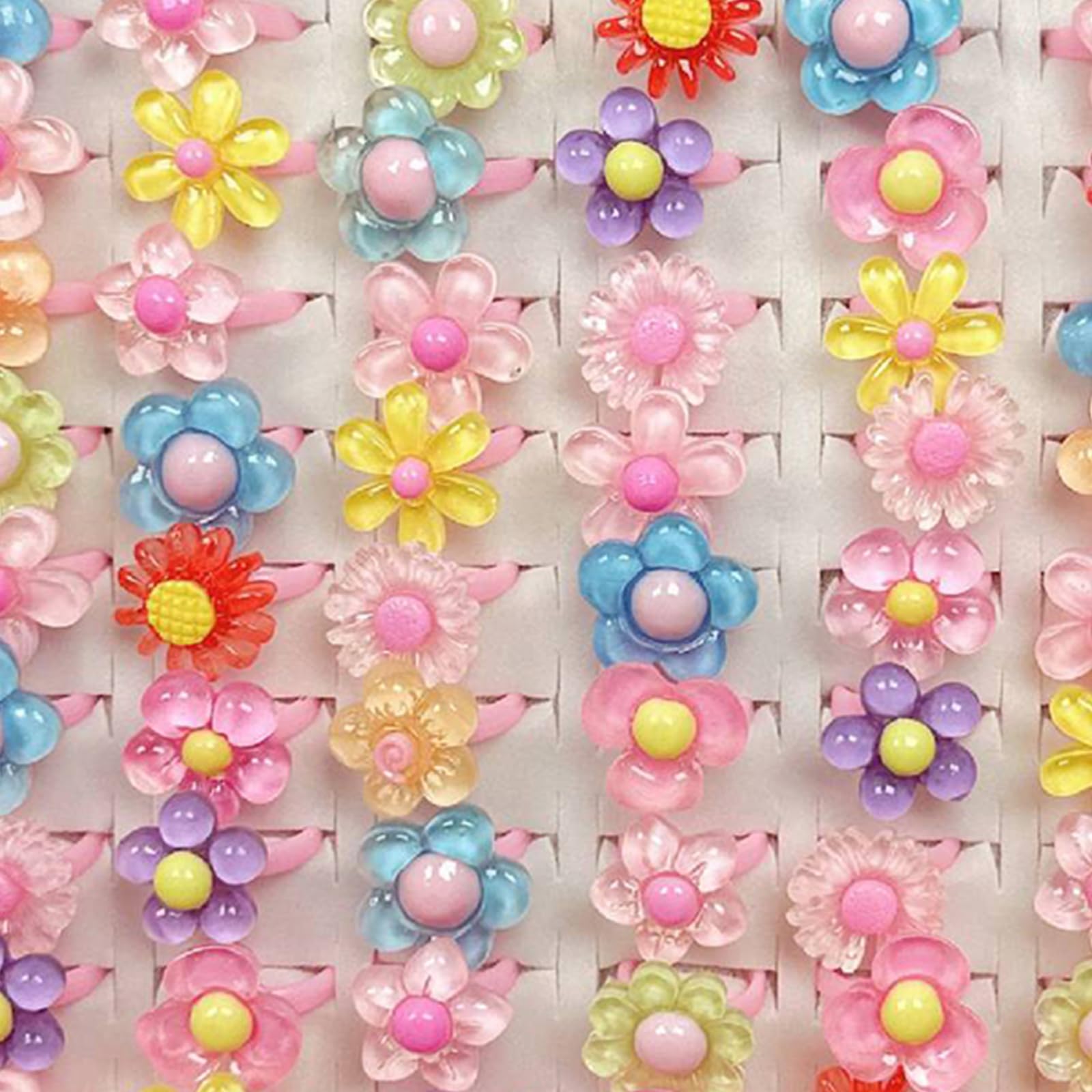 100 adorabili in resina per bambini, misura regolabile