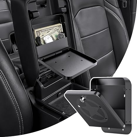 DIAMOOKY Metal Center Console Hidden Organizer for Jeep Wrangler &Gladiator