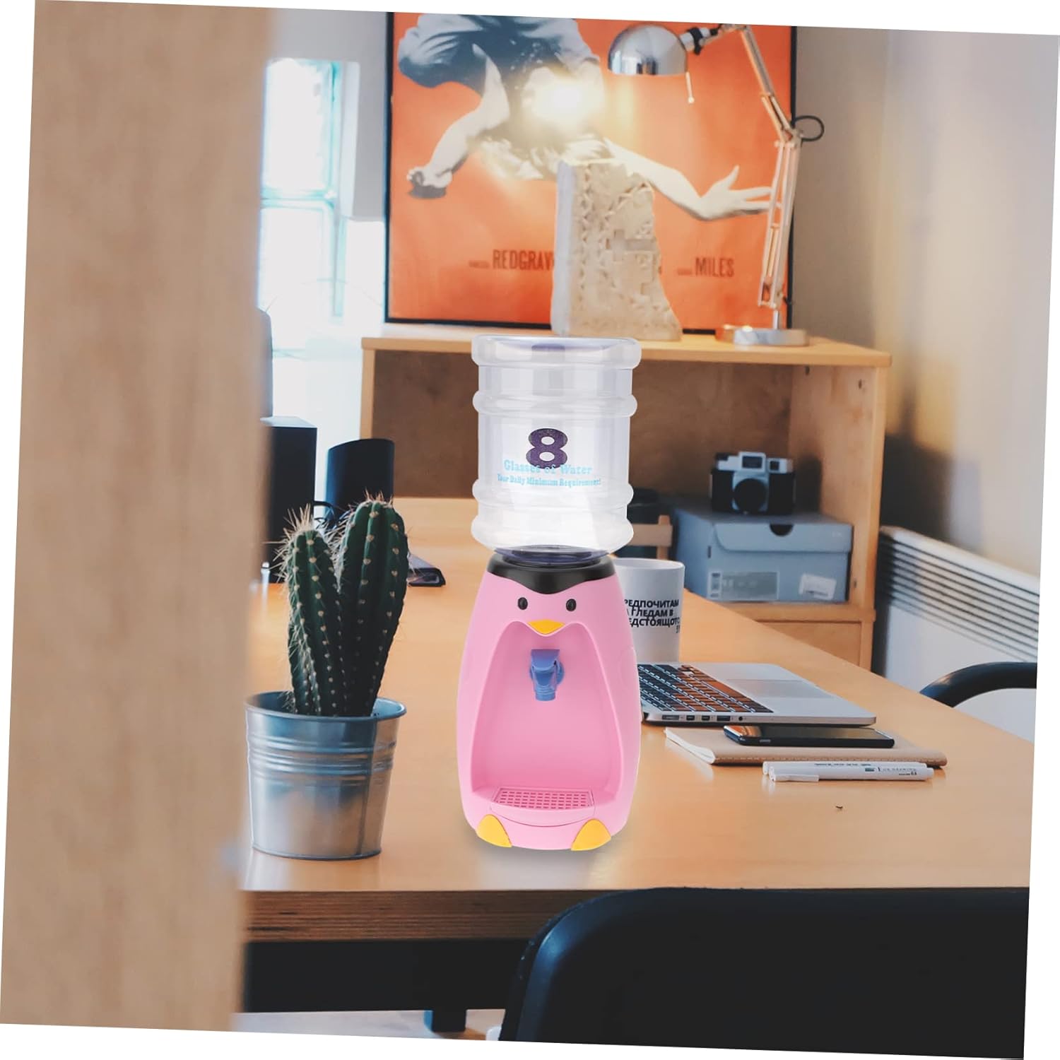 Mini Penguin Water Dispenser Non Heating Cute Portable Water Fountain Drink Machine for Bedroom Use Easy to Clean and Reusable Random Color