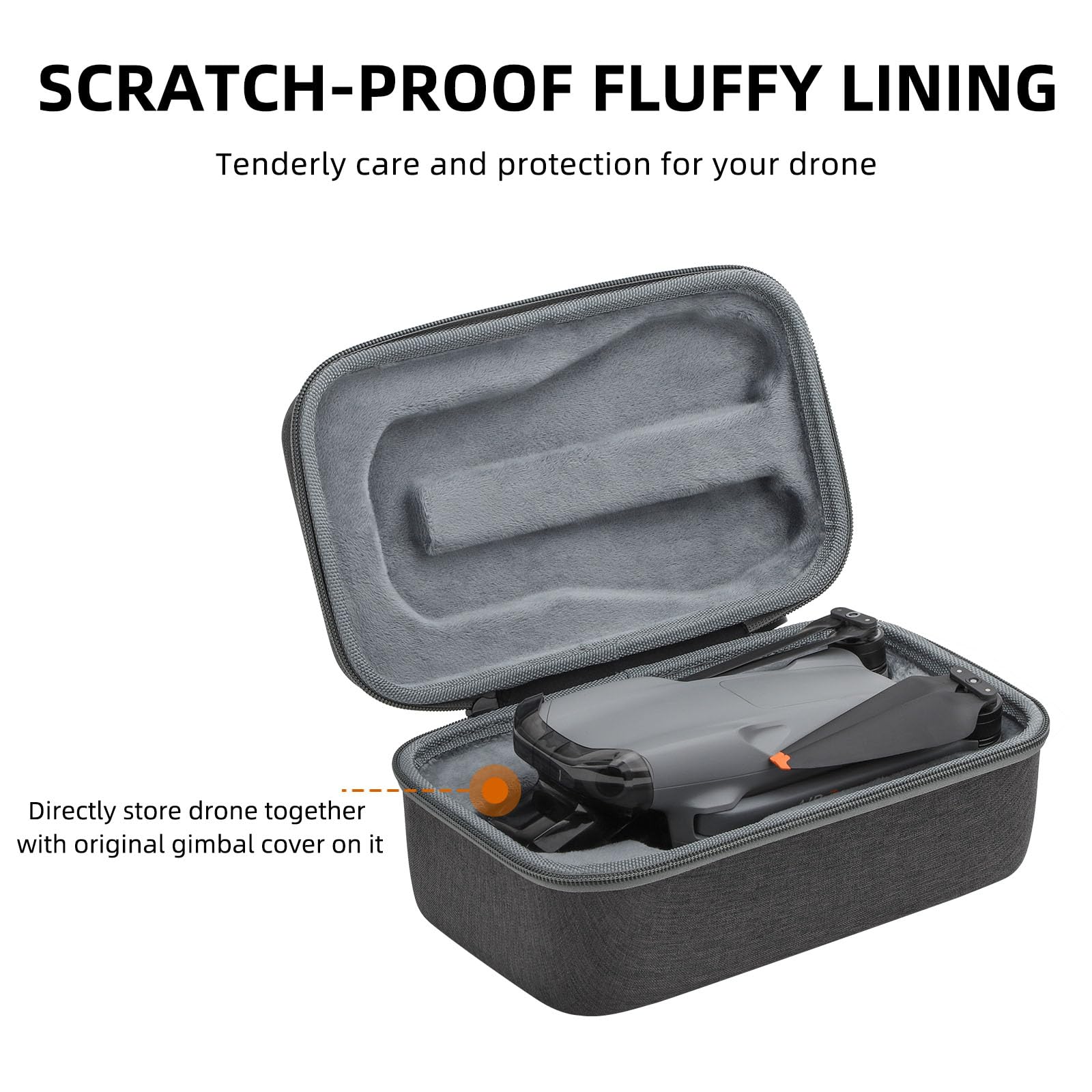 Custodia per DJI Air 3S 3, borsa da viaggio portatile, accessorio per droni, Drone Bag+rc 2/1 Bag, 25.2 x 15.1 x 10.1 centimeter, Custodia per droni