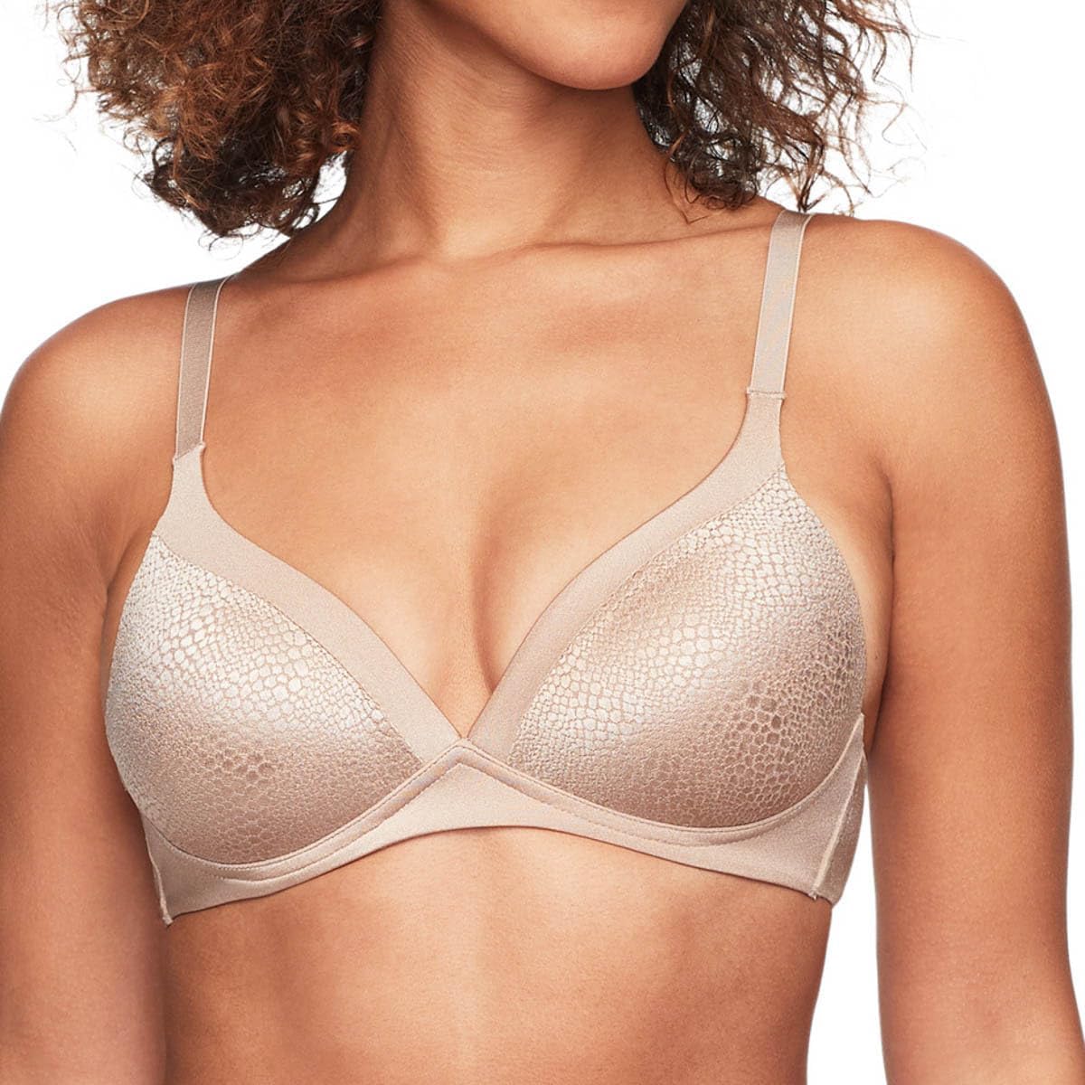 Women's Blissful Benefits Women's Back-Smoothing Comfort Wireless Lift T-Shirt Bra W4013