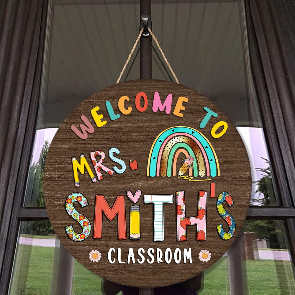 Personalized Teacher Sign, classroom signs for teachers, Teacher Welcome Door Sign, Teacher Door Sign Personalized, Classroom Signs