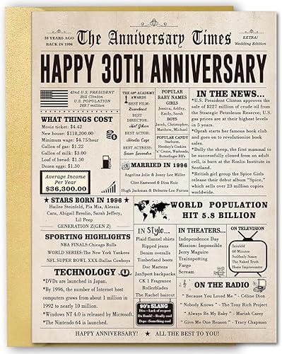 Big 30th - 30th Anniversary Gifts For Wife