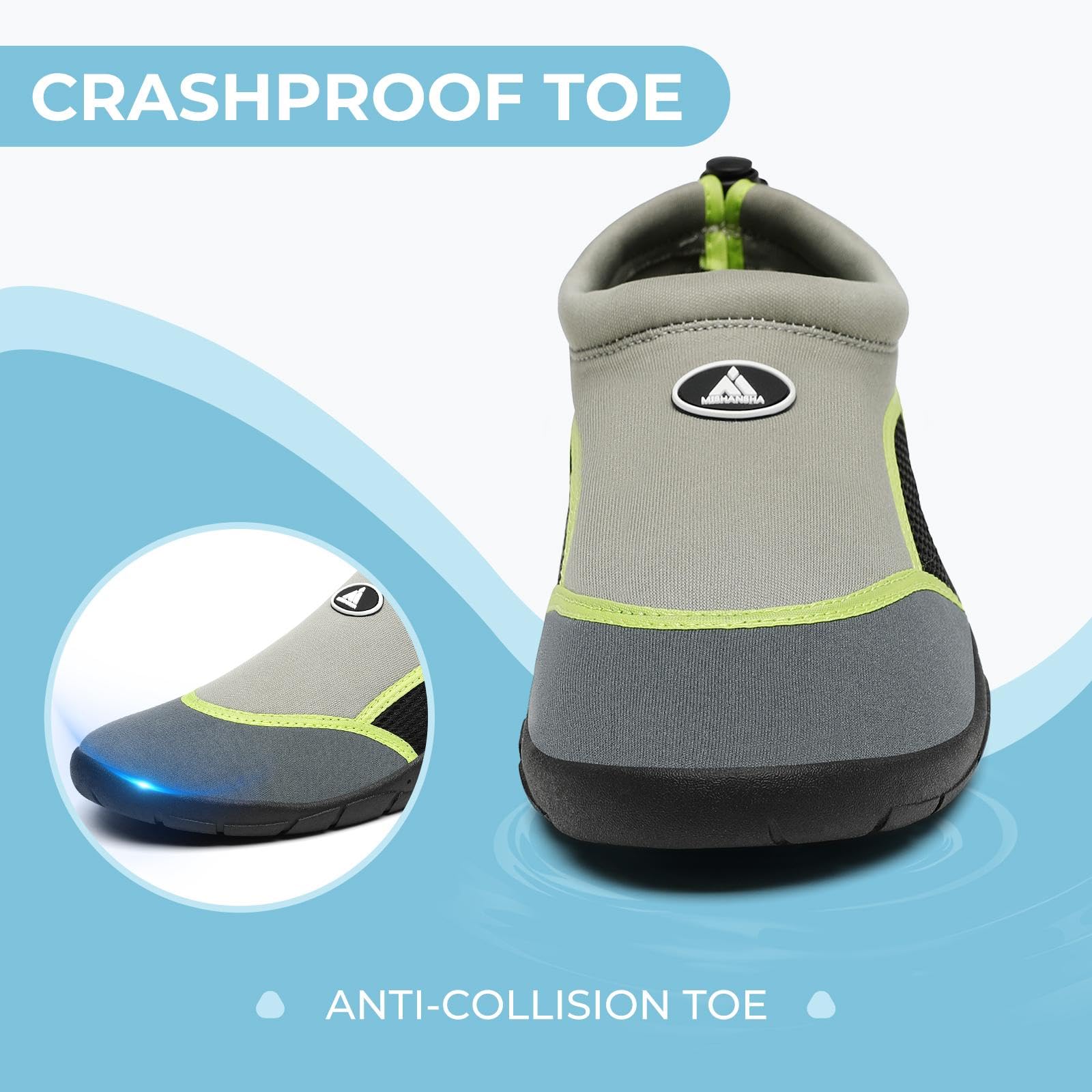 Mishansha Unisex Sport Acquatici Scarpe Donna Leggero Antiscivolo Scarpe da Surf Uomo Summer Immersione Scarpette per Beach Swim Yoga 36-46EU