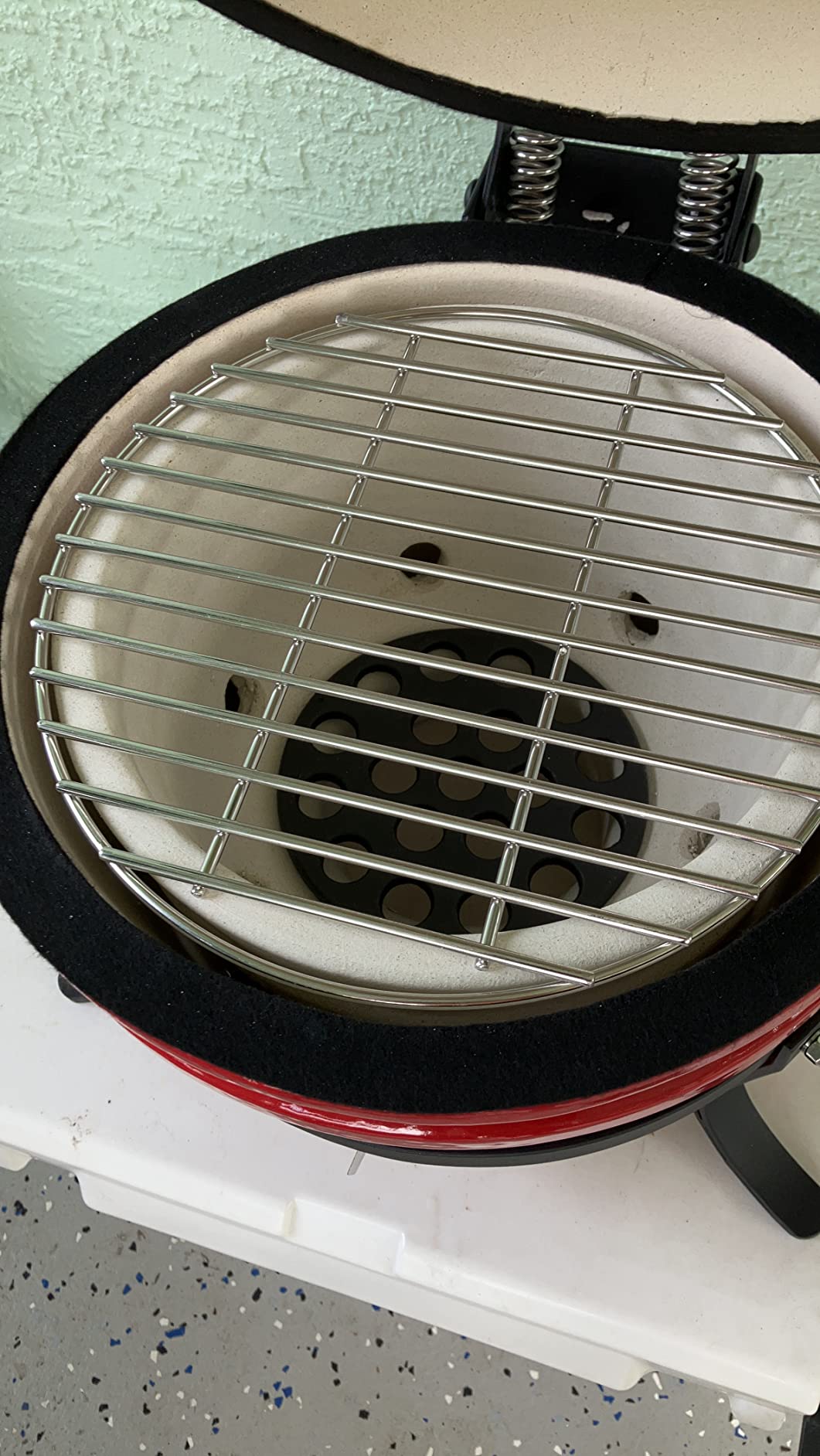 31/mo Finance VESSILS 12.6in W Kamado Charcoal BBQ Grill Heavy