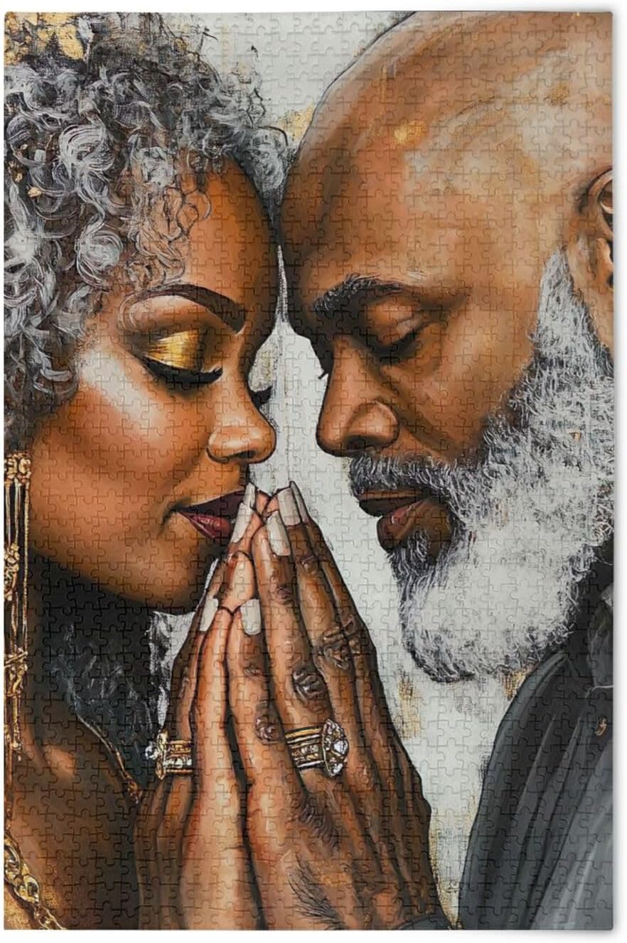 Puzzles for Adults 500 Piece African American Black Women Men Couple Jigsaw Puzzles Adults Gift 202b7505