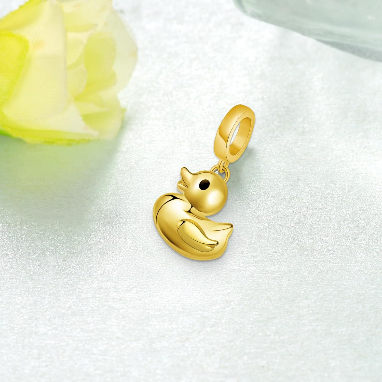 Duck Gifts 925 Sterling Silver Duck Charms for Bracelets Animals Duck Jewelry Gifts for Women - Image 2