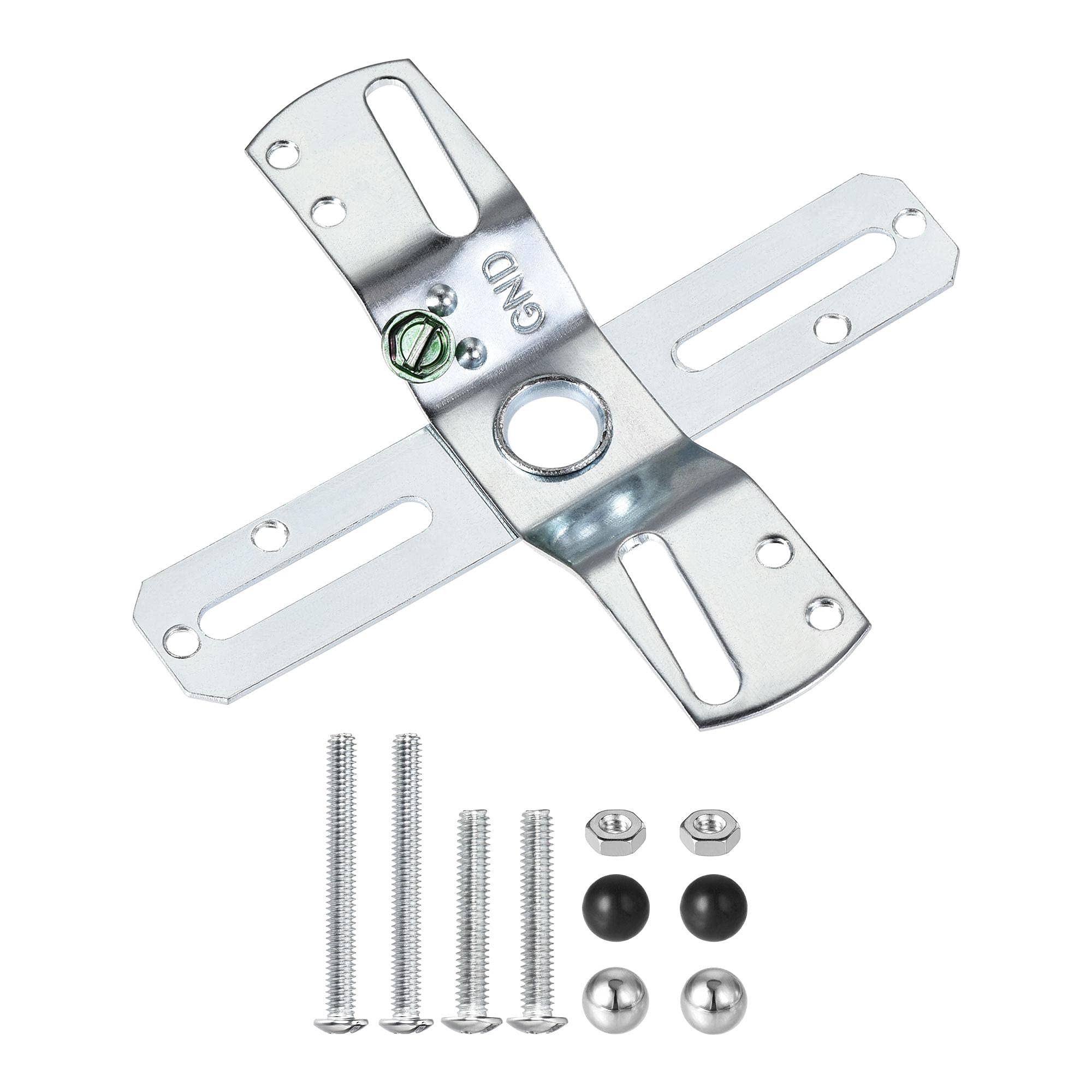 – Light Crossbar Kit 4 Inch Cross-Shaped Mounting Bracket Universal Lighting Fixture with Screws and Nuts