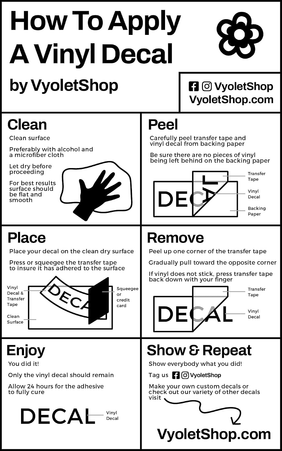 Custom Vinyl Decals - Any Text