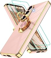 Vista 141 de Gritup Funda para Samsung Galaxy A14 5G: Funda para Samsung A14 2 piezas, protector de pantalla, soporte de anillo de rotación de 360°, soporte