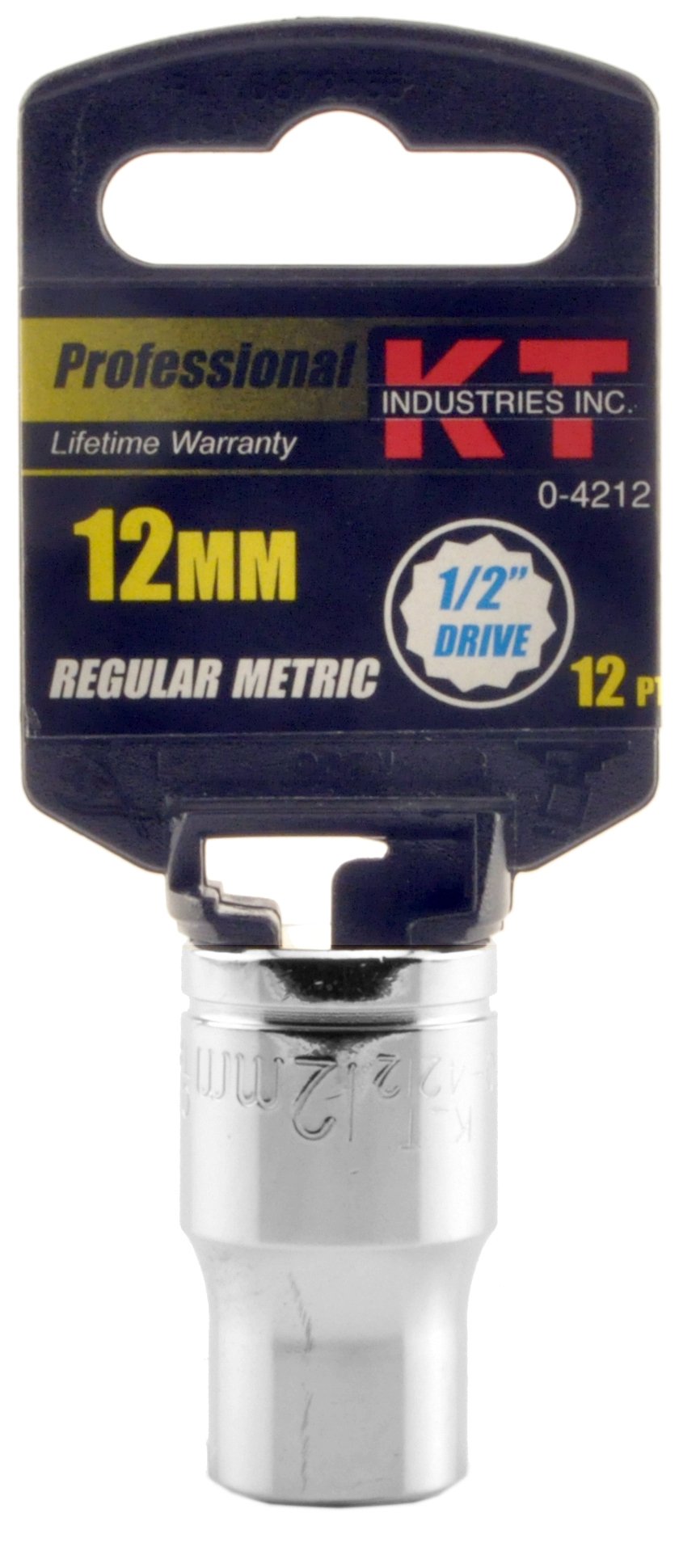 K-T Industries 0-4212 1/2-Inch Drive x 12mm 12-Point Regular Socket