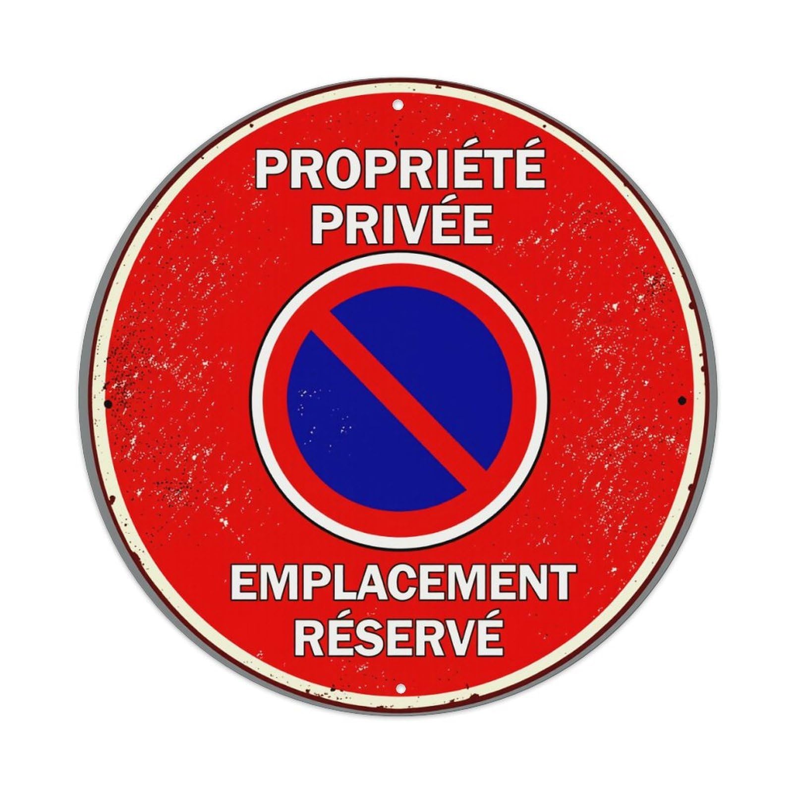 Wmlzdnwr Vintage Private Property Reserved Parking Round Tin Sign,Retro Wall Art,Metal Poster For Home, Bar, Garage, Cafe, Rustic Indoor & Outdoor Decor, 8X8 Inches