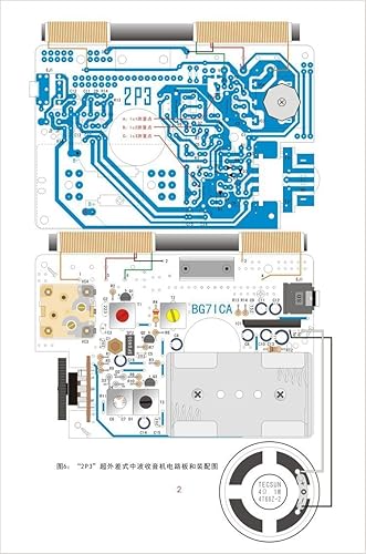 Miniatura 7 de Tecsun 2P3 kit para receptor de radio AMPara aficionados al bricolaje se arma dentro de una carcasa de radio