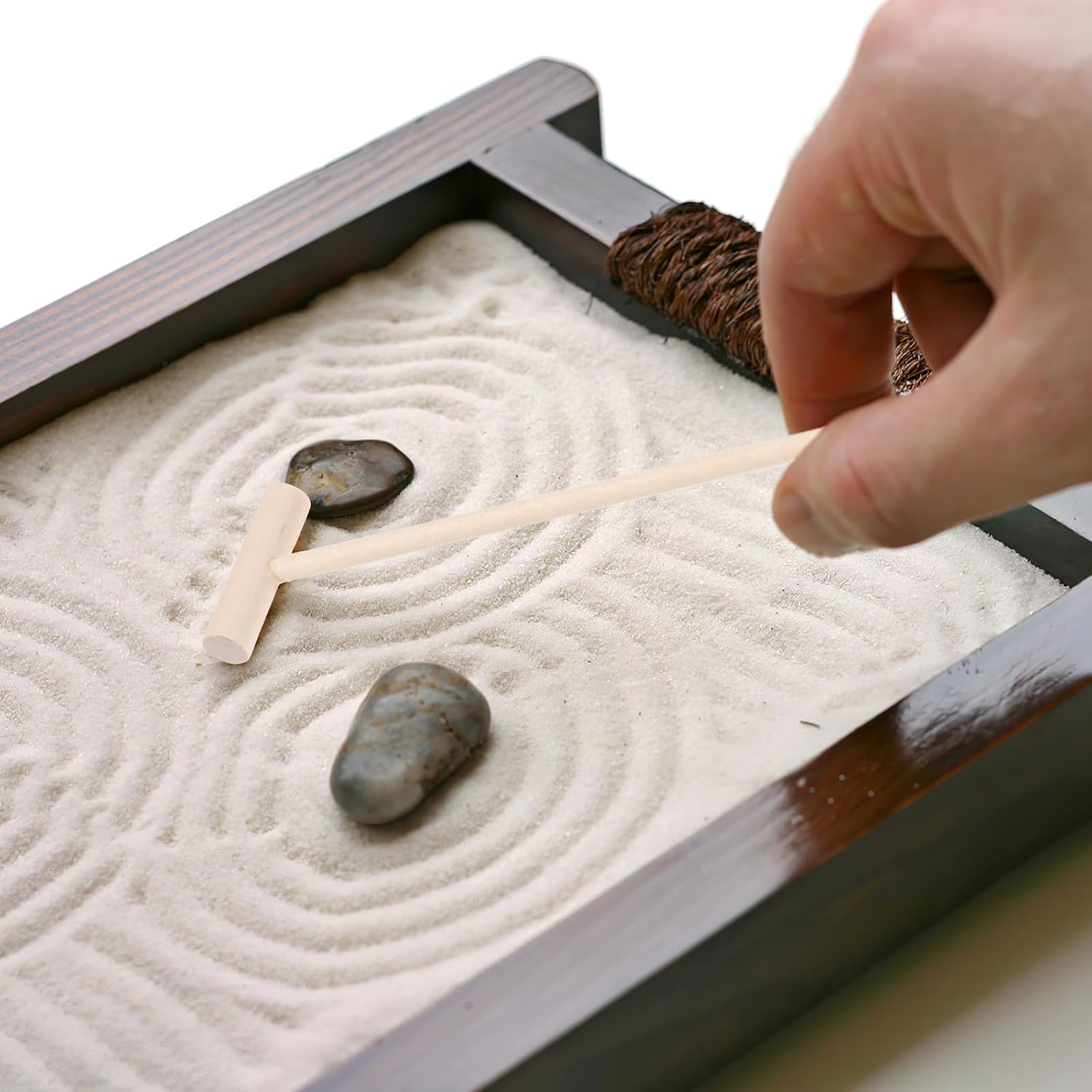 DOITOOL Mini Zen Garden Rake Set, 12 PCS Natural Bamboo Sand Rakes, Meditation Tools and Zen Garden Accessories for Meditation and Sand Art