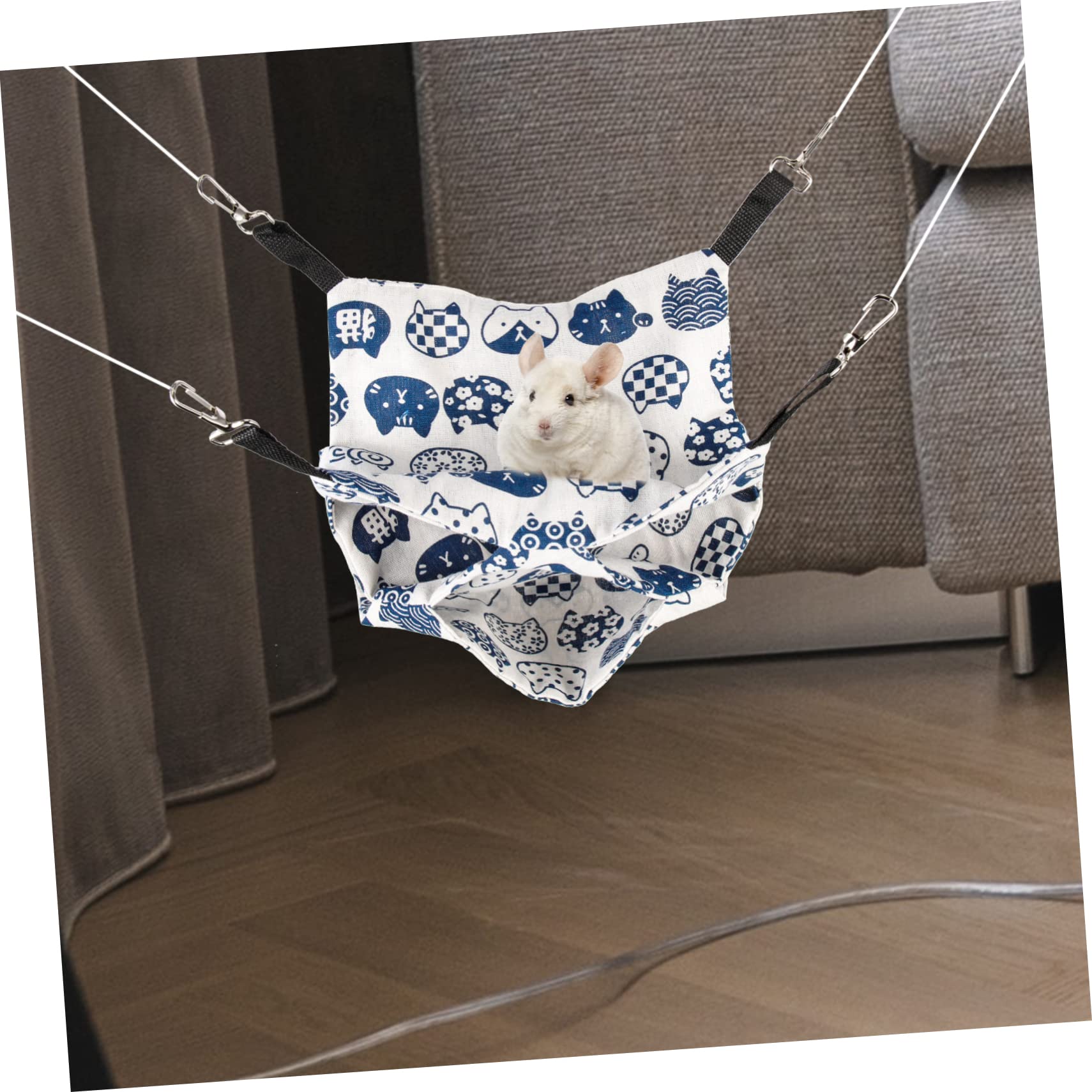 HANABASS 5pezzi Hammock Per Criceti e Piccole Creature Letto Comodo e Caldo Per Roditori Nido Versatile Per Parrocchetti e Cincillà Per e Autunno