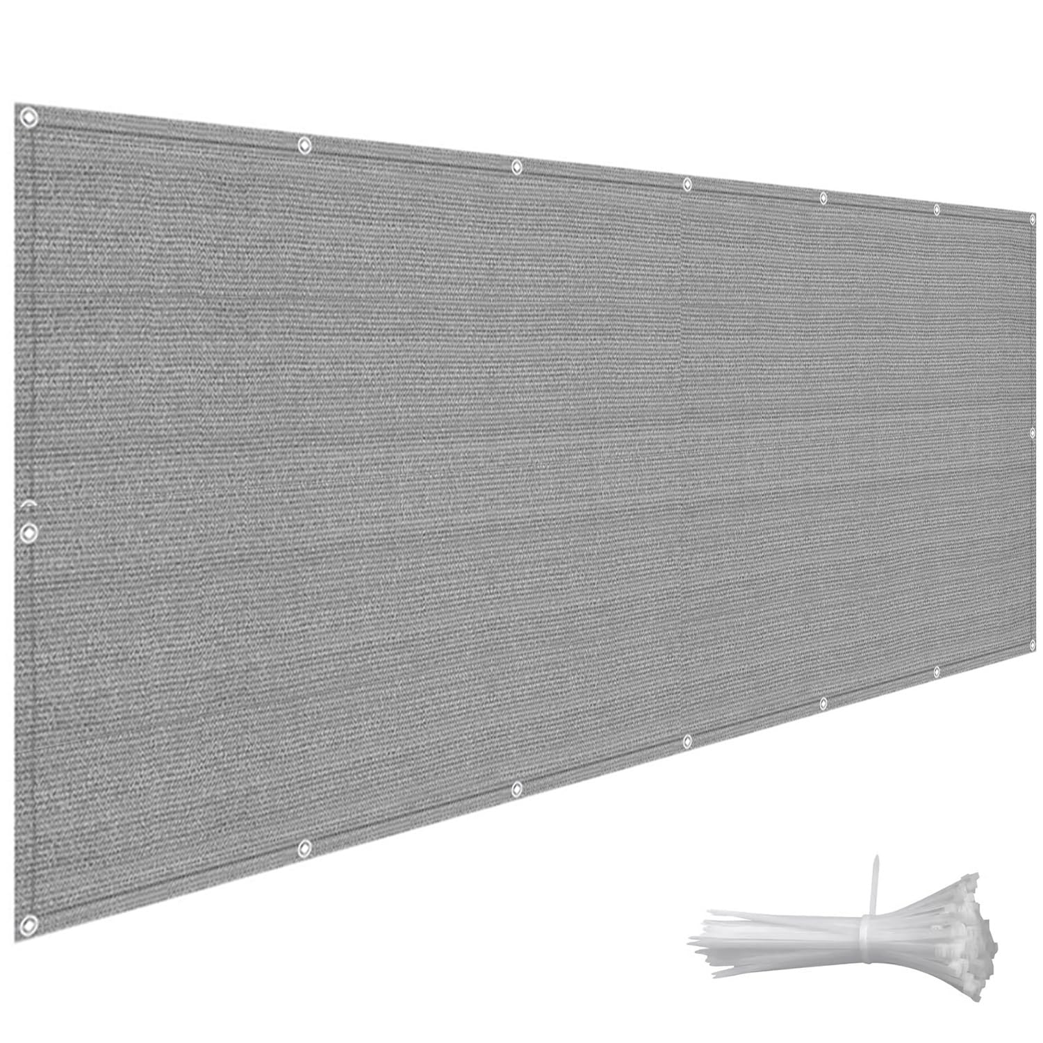 Cubierta de balcón de 1,3 x 2,5 m impermeable con bridas para valla de jardín