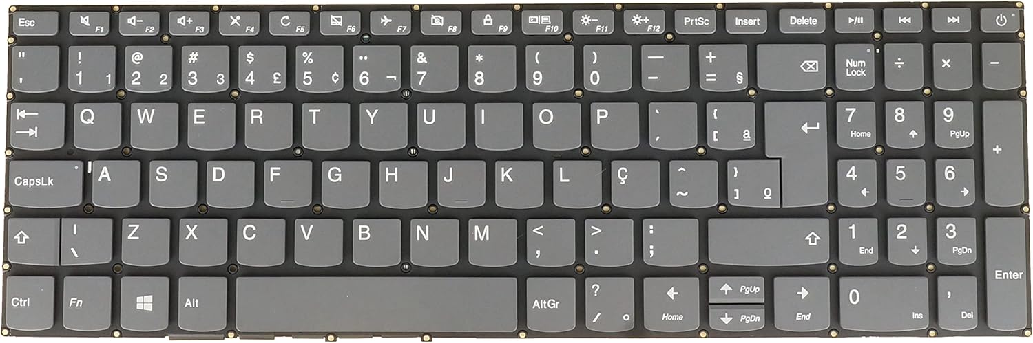 Brazil Portuguese Keyboard for Lenovo Ideapad S145-15IKB S145-15IML S145-15IWL V140-15IWL V145-15AST V155-15API V15-ADA V15-IGL PC5CP-BRA