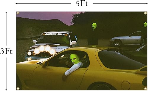 Miniatura 2 de GrAtka Tapiz de música de cantante de hip hop, 3 x 5 pies, divertido tapiz para dormitorio, sala de estar, pasillo, decoración de dormitorio