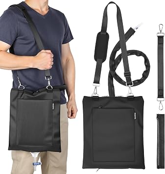 Urine Drainage Bag Holder,Privacy Cover for Foley, Catheter or Urine Bags,w/Adjustable Strap, Zipper Design,Waterproof & Machine Washable,for Urostomy & Foley Catheter Users up to 2000ml