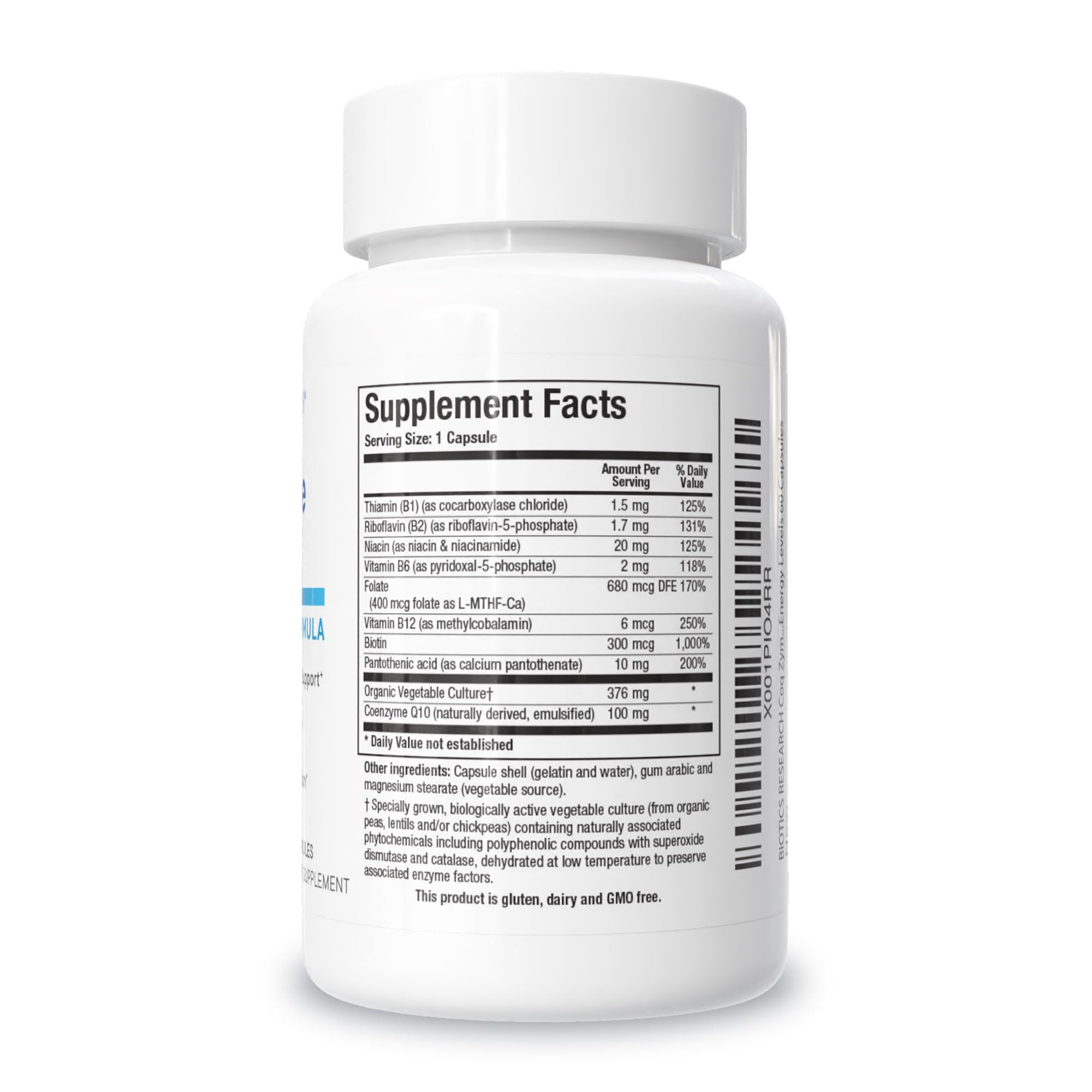BIOTICS RESEARCH Coq-Zyme 100 Plus CoQ10 100mg, Vitamin B Complex 90 Caps — Amazon image 3