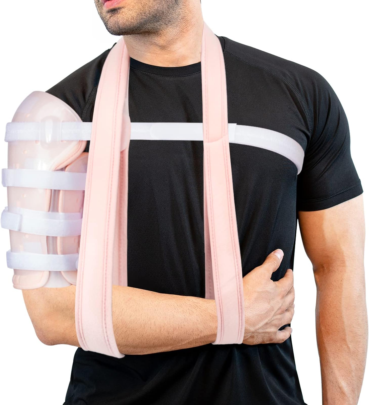 Sarmiento Brace - Humeral Shaft Fracture Splint Humeral Fracture Brace for Broken Upper Arm Shoulder Bicep Left/Right Arm Long-Bone Humerus Fracture for Men and Women (S)