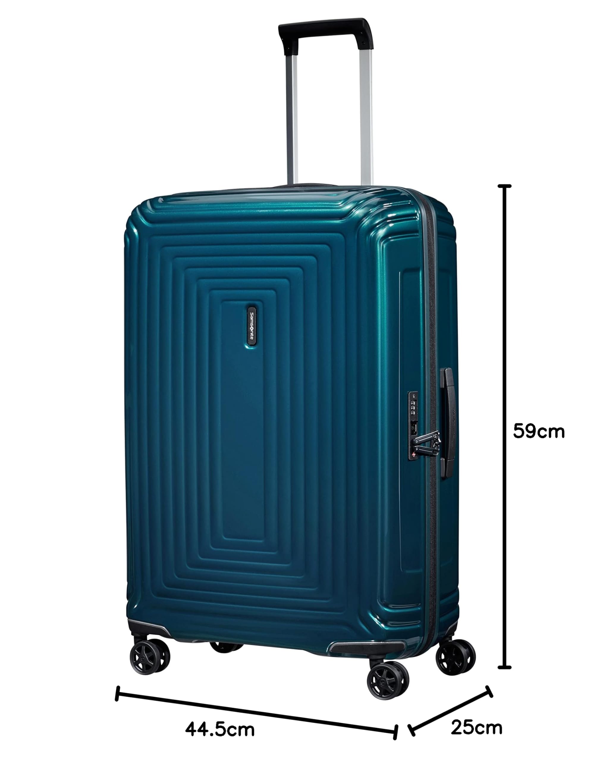 Samsonite Neopulse - Spinner L, Valigia, 75 m, 94L, Blu (Metallic Blue)