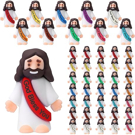 Bememo 50 Pcs Little Jesus Figurines: Perfect for Blessing, Crafts, and Decorations