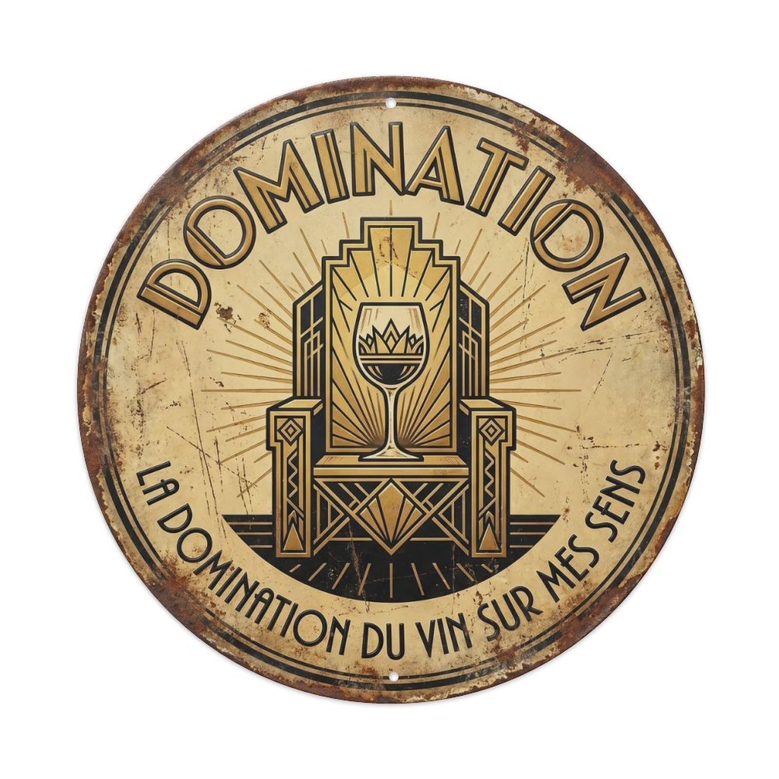 Dominion Humorous Tavern Dominion Metal Tin Sign