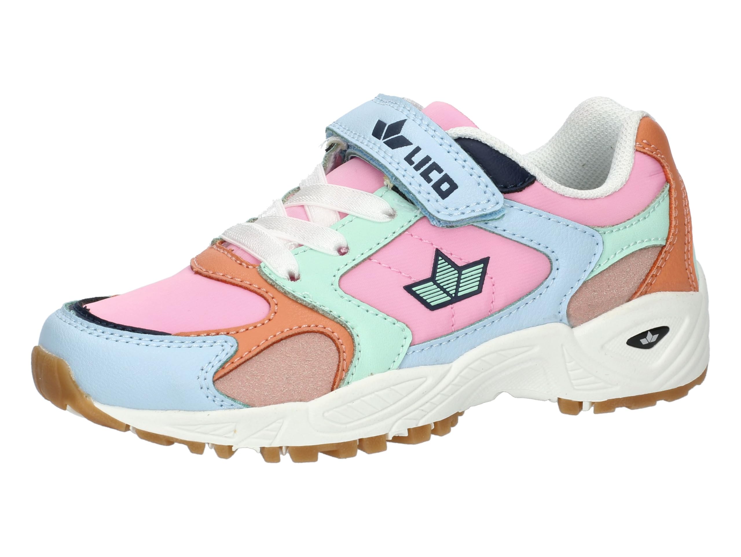 Lico Unisex Kid's Funkley Vs Sneaker, Pink Blue Mint Green, 31 EU