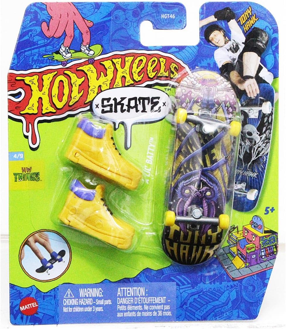 Skate Tony Hawk HW Things 4/9 A Lil' Batty Skate Fingerboard Toy - HVJ77 | Ages 5+