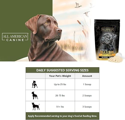 Vista 15 de Ganador de peso para perros, proteína en polvo para perros, suplemento alimenticio alto en calorías, ganador de peso de calidad premium, masa