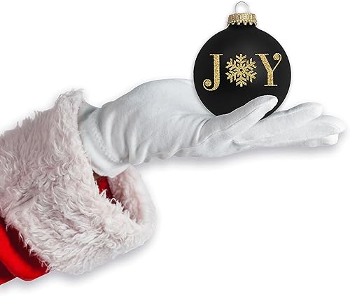 Miniatura 5 de Adornos de cristal para árbol de Navidad, 2.638 in2.63 pulgadas 4 piezas, bolas decoradas de Christmas By Krebs sin costuras para colgar decoración