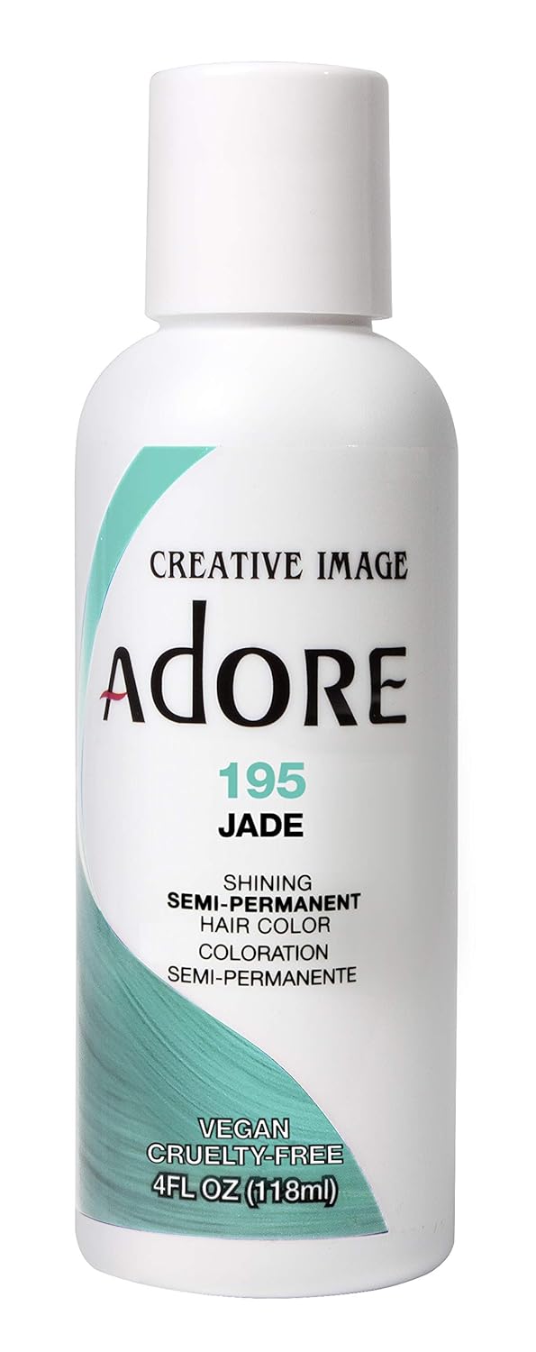 Adore Semi-Permanent Haircolor #195 Jade 4 Ounce (118ml) (6 Pack)