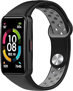 سوار رياضي من السيليكون الناعم من في فولت متوافق مع هواوي باند 6/6 برو، سوار معصم بديل لساعة هونر باند 6