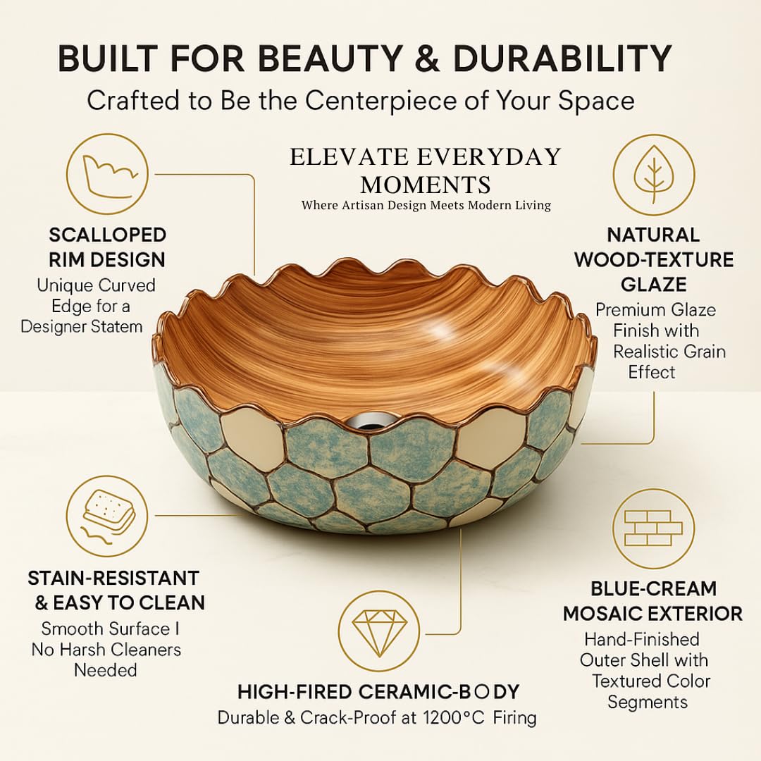 Matt Marble Wash Basin - Luxury Ceramic Sink -3
