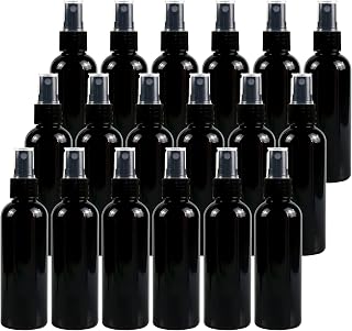 24 Pieces Empty 100 ml Black PET Plastic Fine Mist Pump Spray Bottles with Black Top Portable Sprayer for Perfume Water Cosmetic Travel Containers Refillable, 2x Funnel