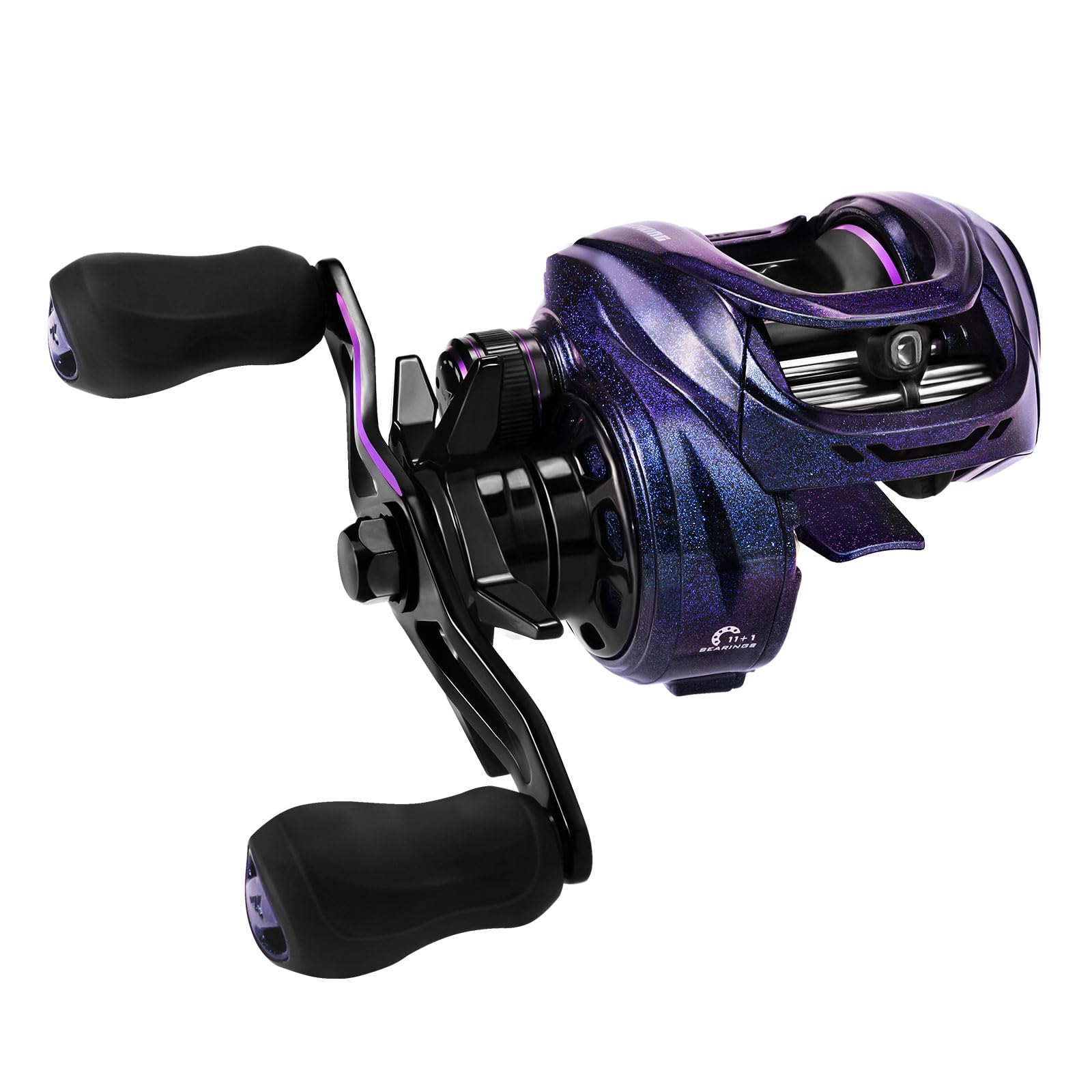 KastKing Royale Legend Pro Baitcasting Reels - AutoMag Dual Braking System Fishing Reel, Arch Resistance Control, 16 Lbs Carbon Drag, 5.5oz Lightweight, 8.0:1 Gear Ratio, 11 + 1 Stainless Steel BB