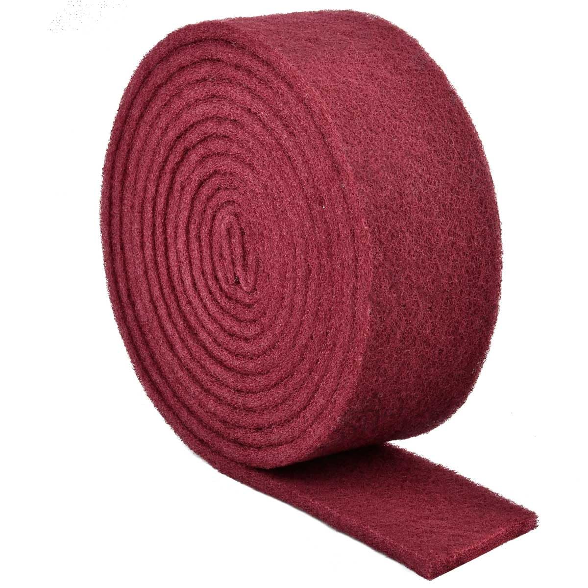 OTYMIOW Rollo de Vellón de Lija Reutilizable 5 m×10 cm Esponja de Lijado de Grano 320-400 Almohadillas de Lijado de Tela no Tejida, Almohadillas de Lijado de Tela no Tejida para Pulir Madera y Metal