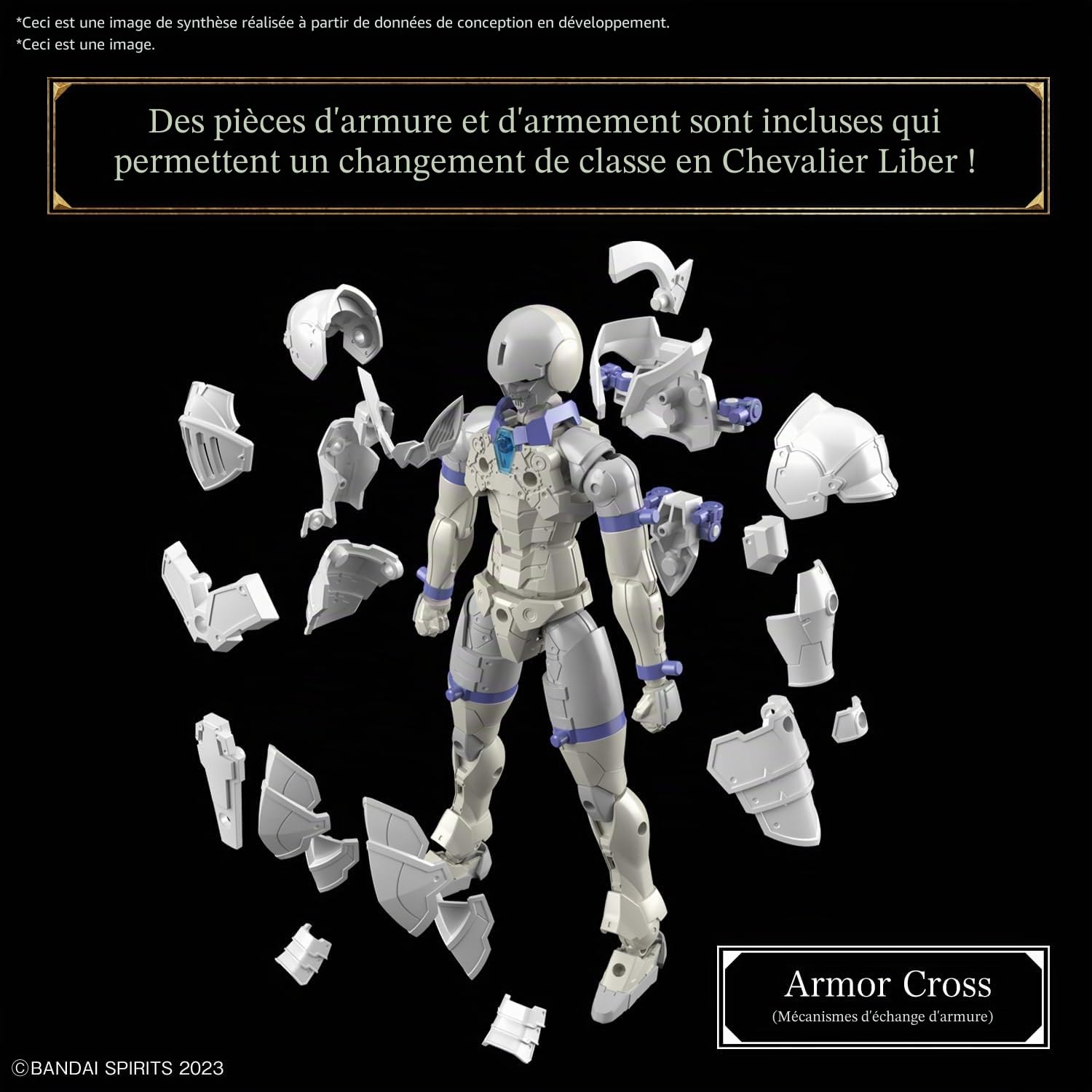 BANDAI Spirits Bandai Hobby – 30 Minute Fantasy – #01 Liber Knight, 30 MF Model Kit