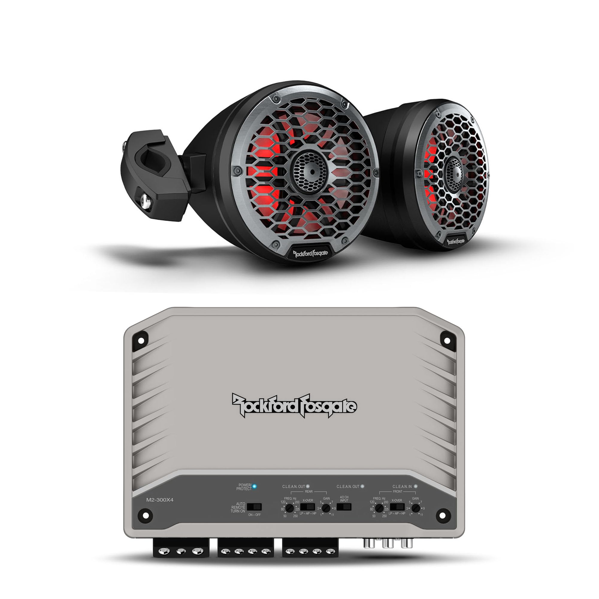 Amazon.co.jp: Rockford Fosgateの6.5インチエレメント対応モトキャン