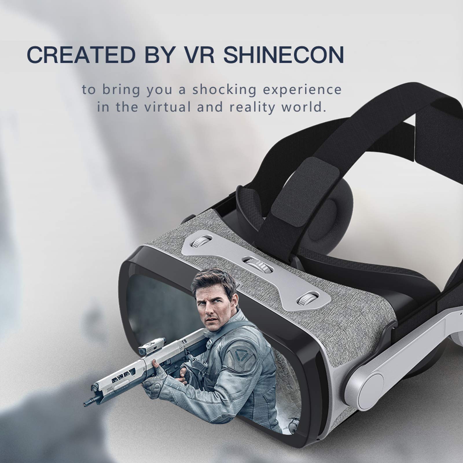 VR Okulary 3D, VR Virtual Reality Heads, Smartphone VR Słuchawki do gier i filmów Kompatybilne z iPhone i innymi smartfonami z systemem Android 4.7 do 6.0