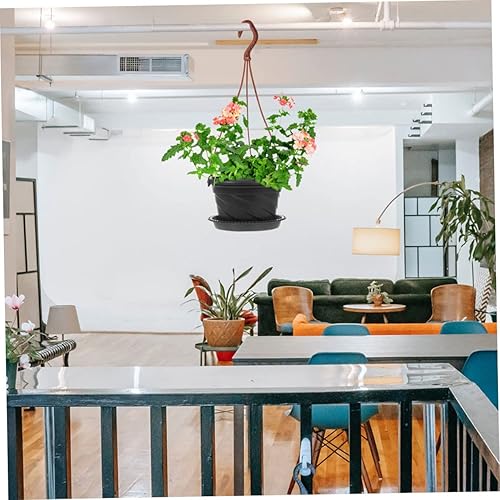 Miniatura 3 de Zerodeko 30 ganchos para macetas de plástico para colgar plantas, gancho para comedero de pájaros, gancho de cadena de 3 puntos, maceta colgante de