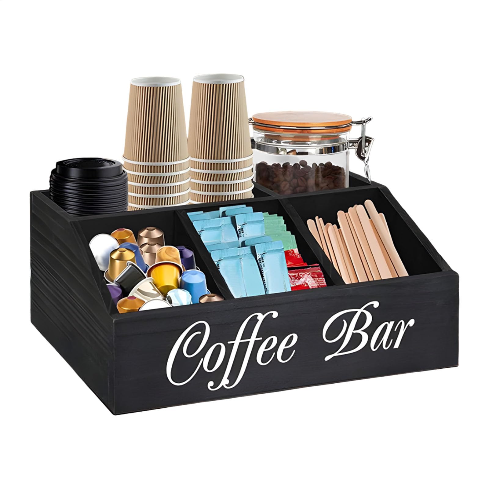 Support de station de table amovible pour organiser dosettes de café et thé