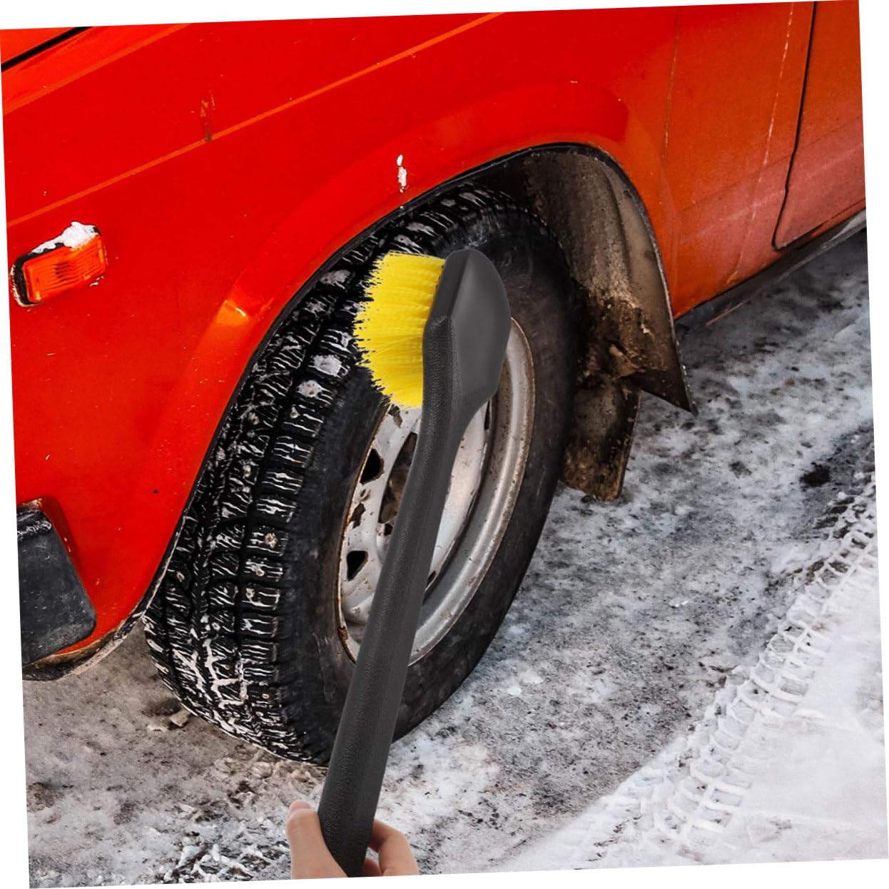ABOOFAN 2pièces Brosse De Nettoyage pour Roues De Voiture Manche Long Lot pour Nettoyer Jantes Et Pneus De Voiture La Saleté Tenace