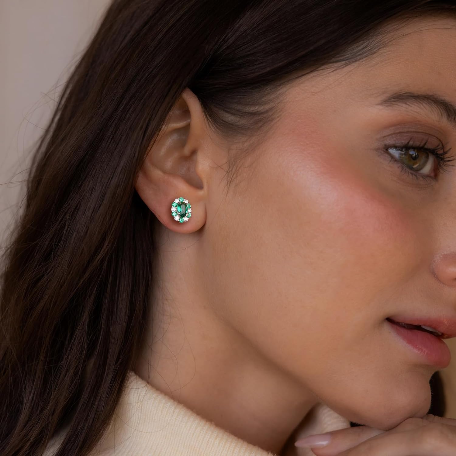 Moissanite Stud Earrings for Men Women, 1.4-2.4ct 14K White Gold Plated Sterling Silver Post D Color VVS Heart/Princess/Round Cut Lab Created Diamond Earrings - Image 8